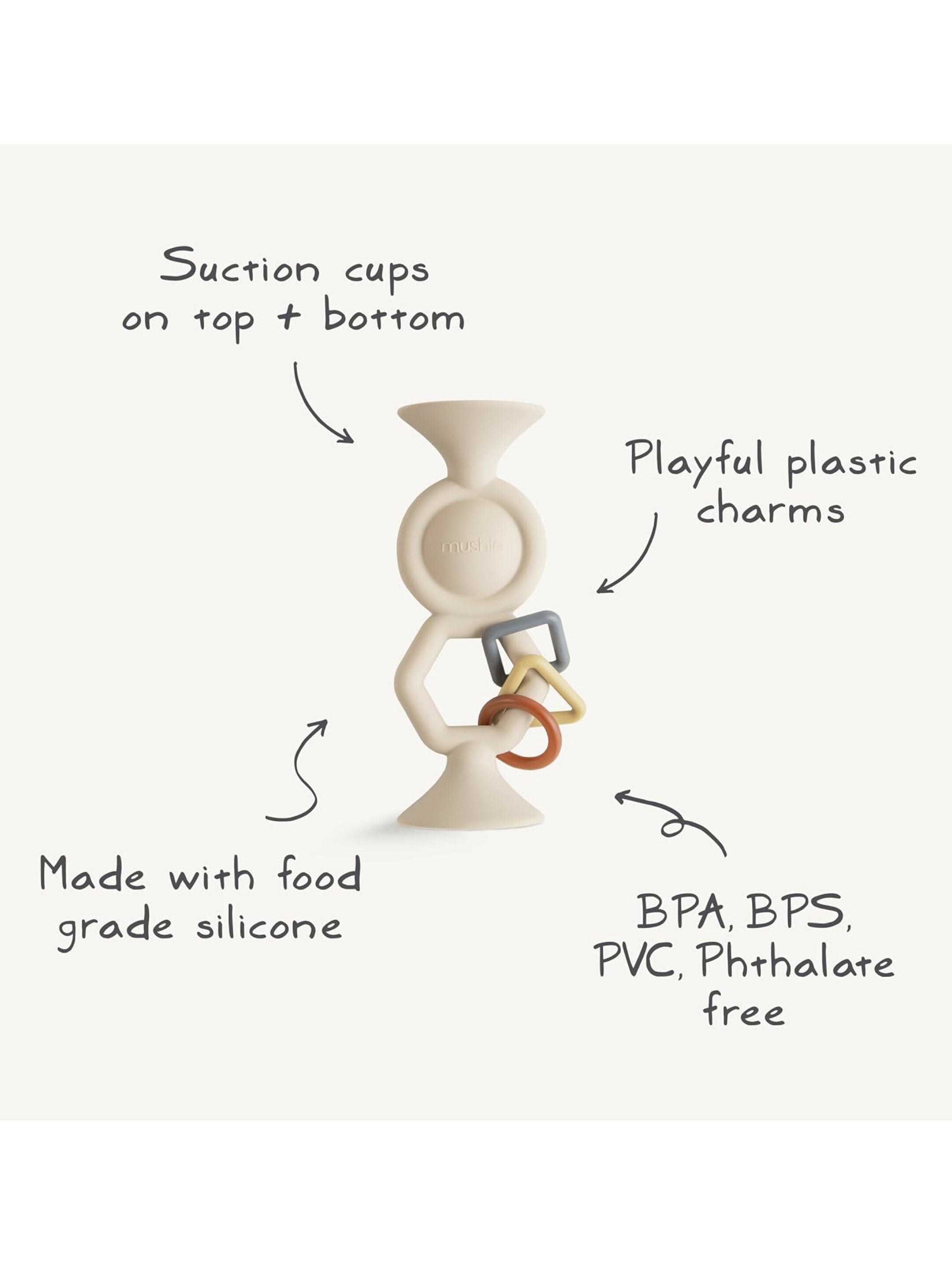 Mushie HexaPop Suction Toy (Shifting Sand) image number 8