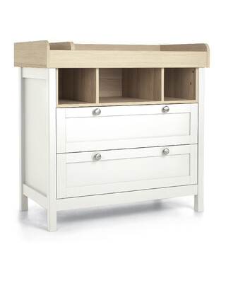Harwell Dresser Changer White/Oak