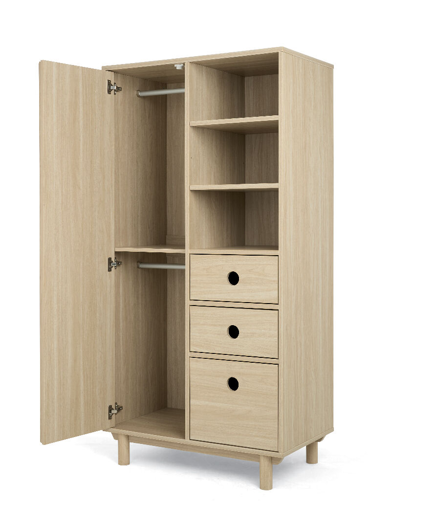 Oska Wardrobe - Natural/Oak image number 7