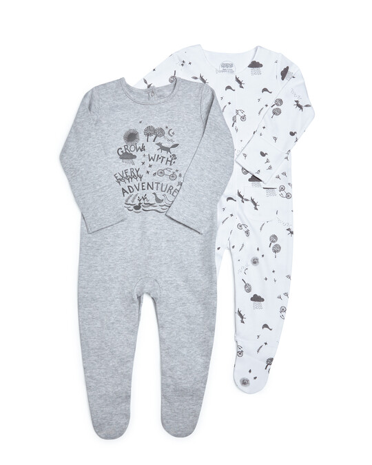 Adventure Jersey Sleepsuits - 2 Pack image number 1