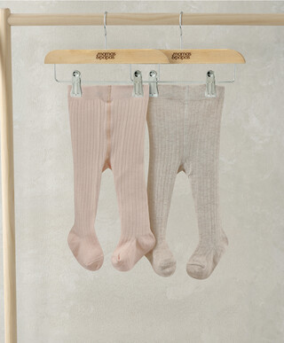 Ribbed Tights (Pack of 2)