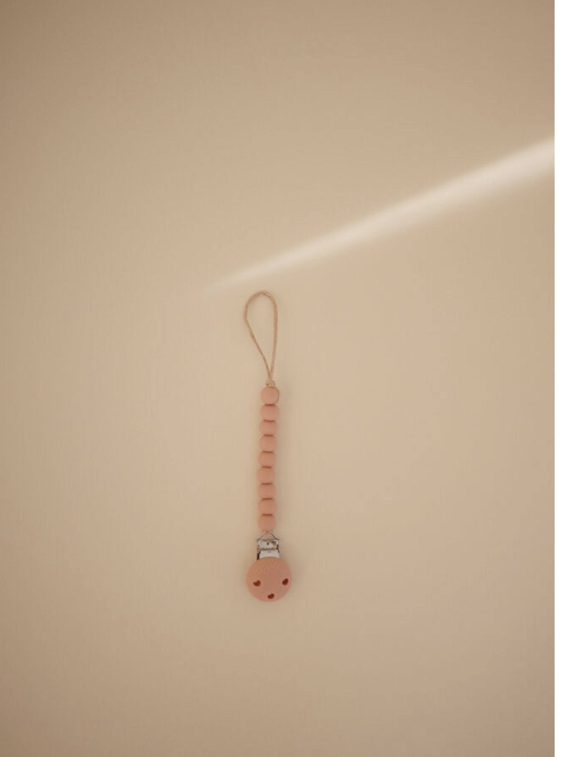 Mushie Pacifier Clips Halo Powder