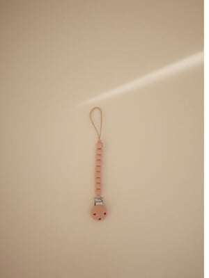 Mushie Pacifier Clips Halo Powder