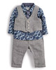 Knitted Waistcoat, Shirt, Trouser & Bow Tie Set image number 1
