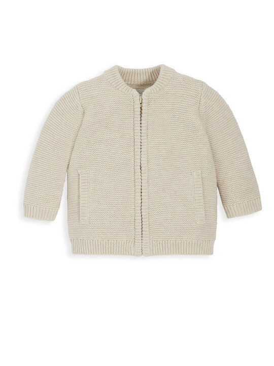 Oatmeal Knit Cardigan image number 1