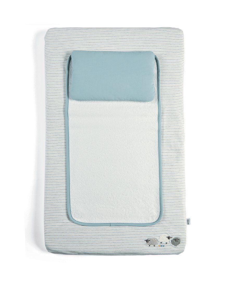 Welcome to the World Luxury Changing Mattress - Blue image number 1