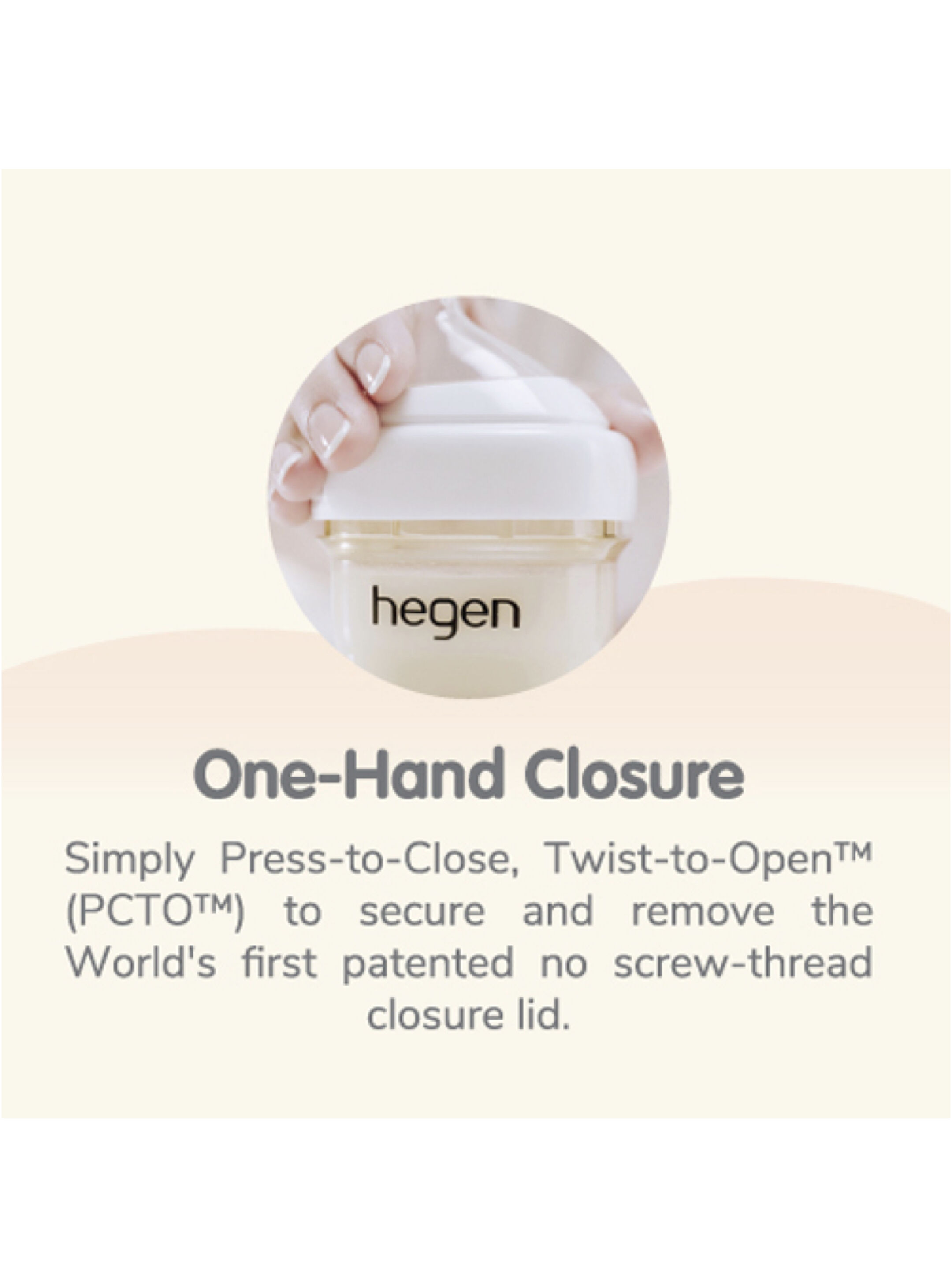 Hegen PCTO&trade; 240ml Feeding Bottle -2 Pack with 2x Medium Flow Teat (3 to 6 months) image number 5
