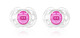 Tommee Tippee Closer to Nature Air Style Soothers 0-6 months (2 Pack) - Pink image number 1
