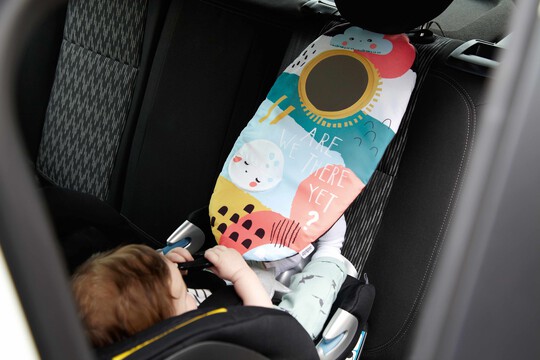 Interactive Car Panel Travel Toy with Mirror and Crinkle image number 6