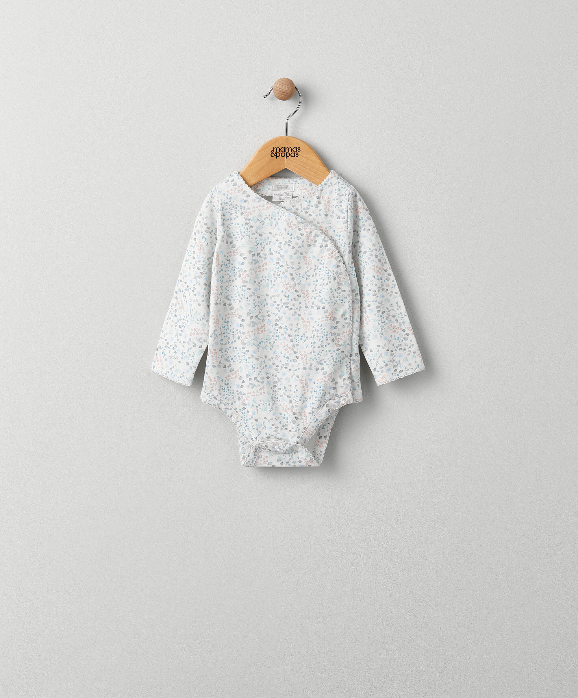 Floral Wrap Bodysuit image number 1