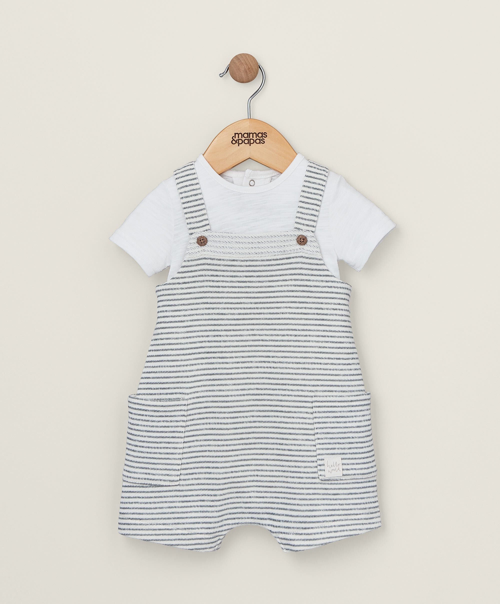 2 Piece Stripe Romper & Bodysuit image number 1