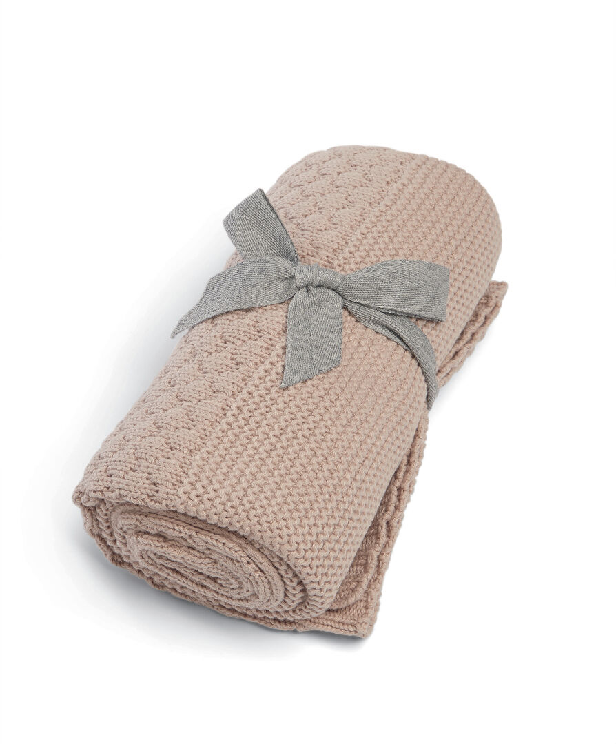 Knitted Blanket - Pink