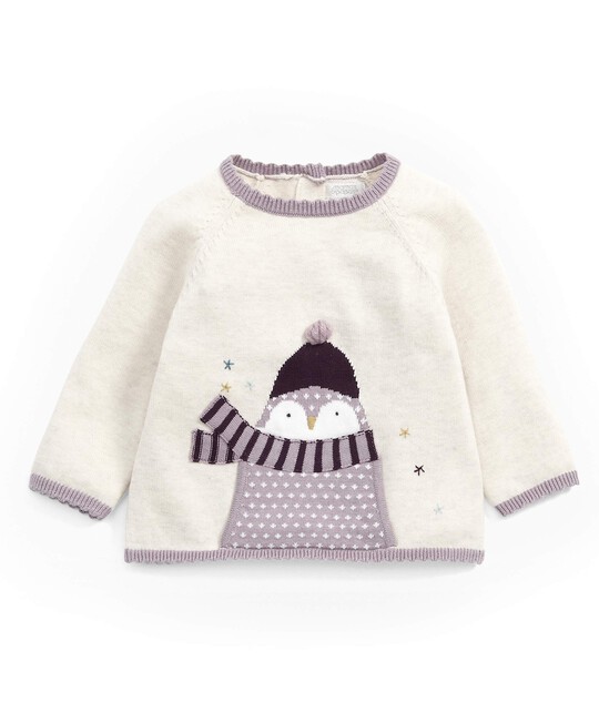 Penguin Knitted Jumper image number 1