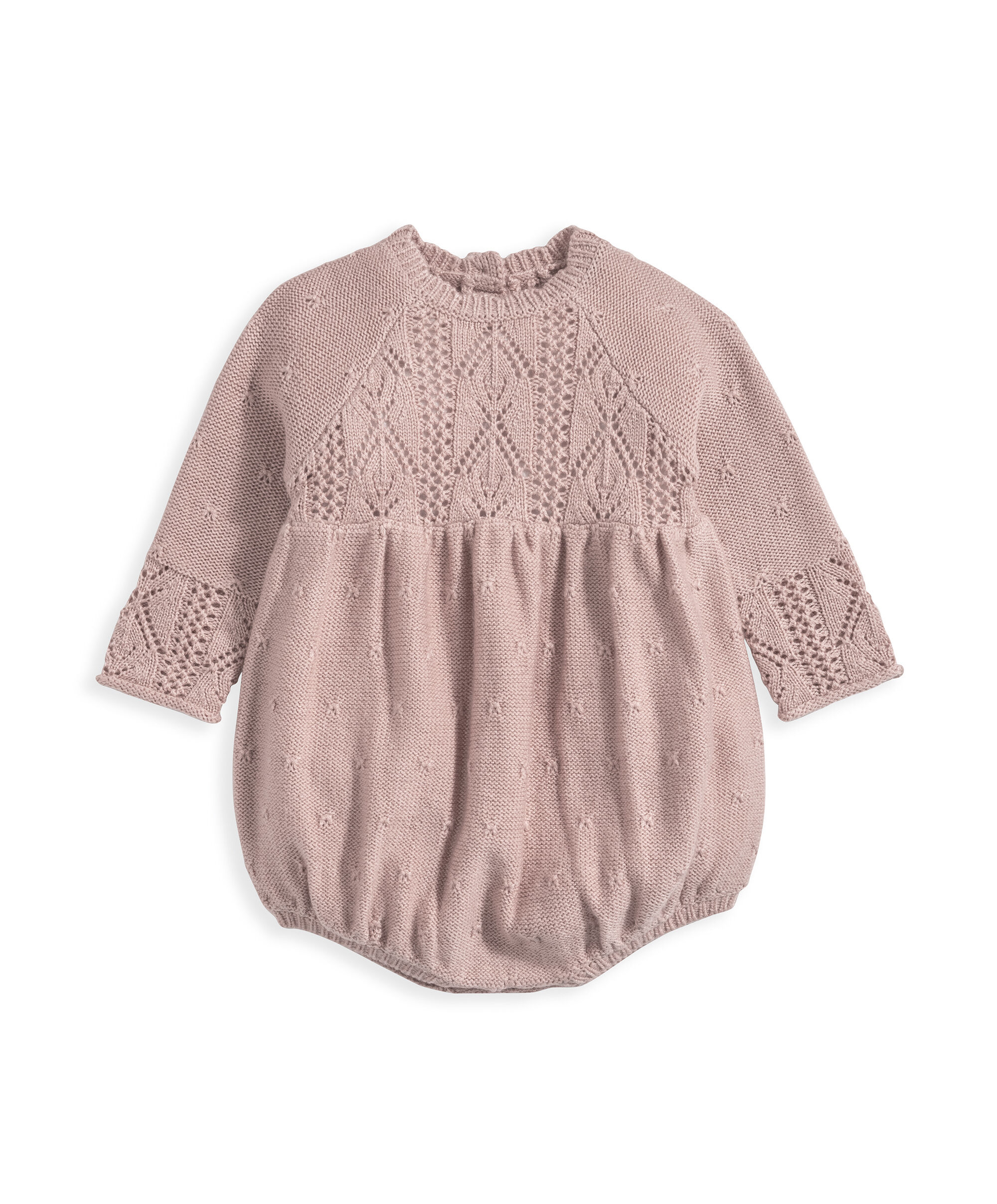 Buy Knitted Romper Pink Allinone's & Rompers Mamas & Papas UAE