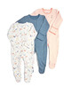 3 Pack of  Girls Farm Sleepsuits image number 1