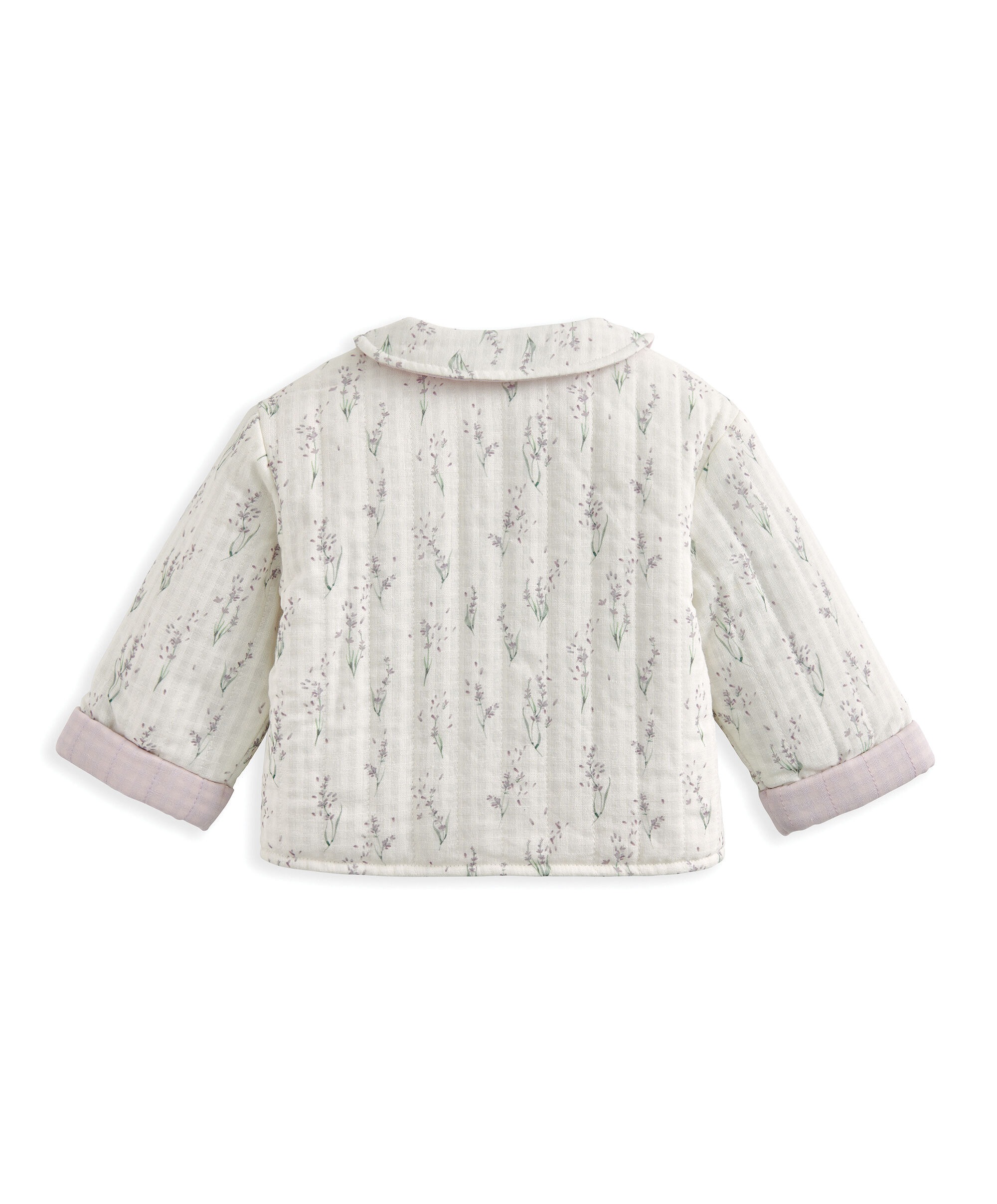 Lavender Print Quilted Jacket image number 3