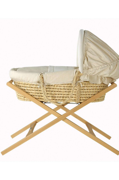 Deluxe Stand for Wicker /Maize Moses Basket - Natural image number 1
