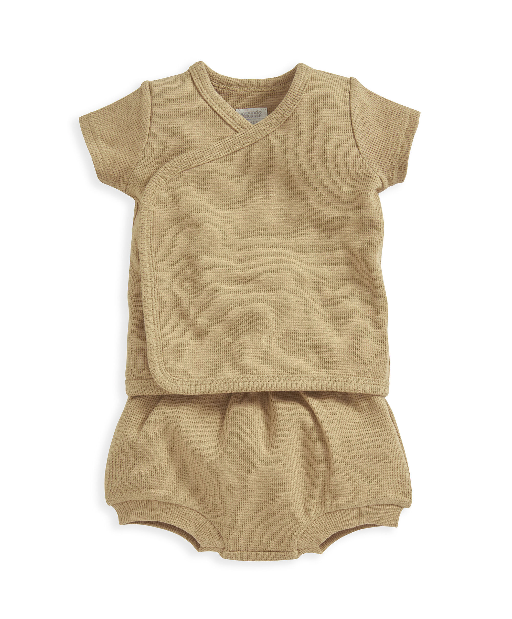 Soft Camel Waffle Textured Set - 2 Piece Set image number 2