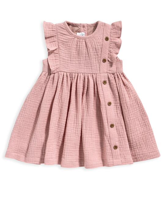 Pink Woven Dress image number 1