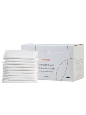 Bare Mum Herbal Infused Postpartum Pads - Pack of 10
