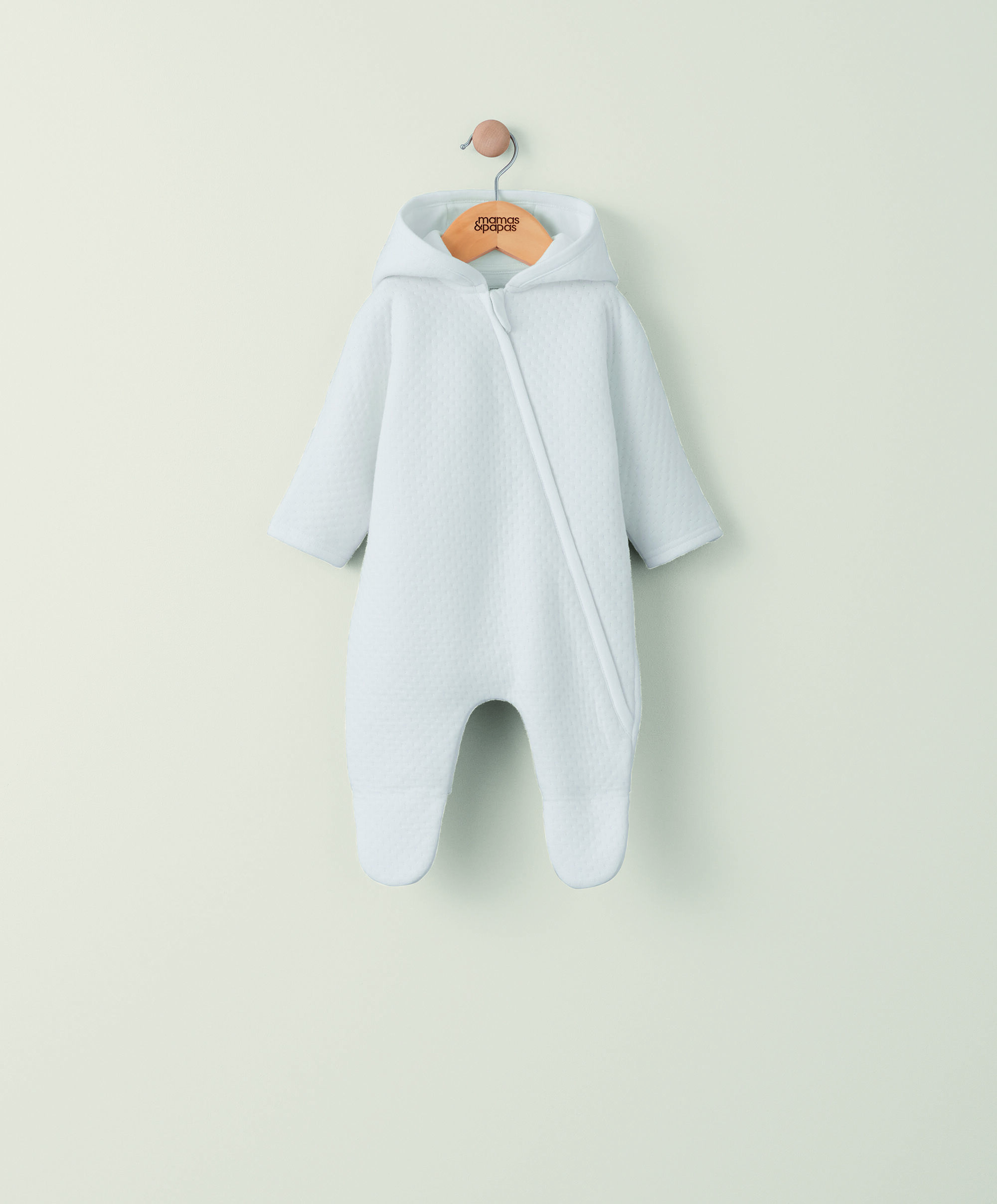 Jersey Pin Spot Jacquard Pramsuit image number 1