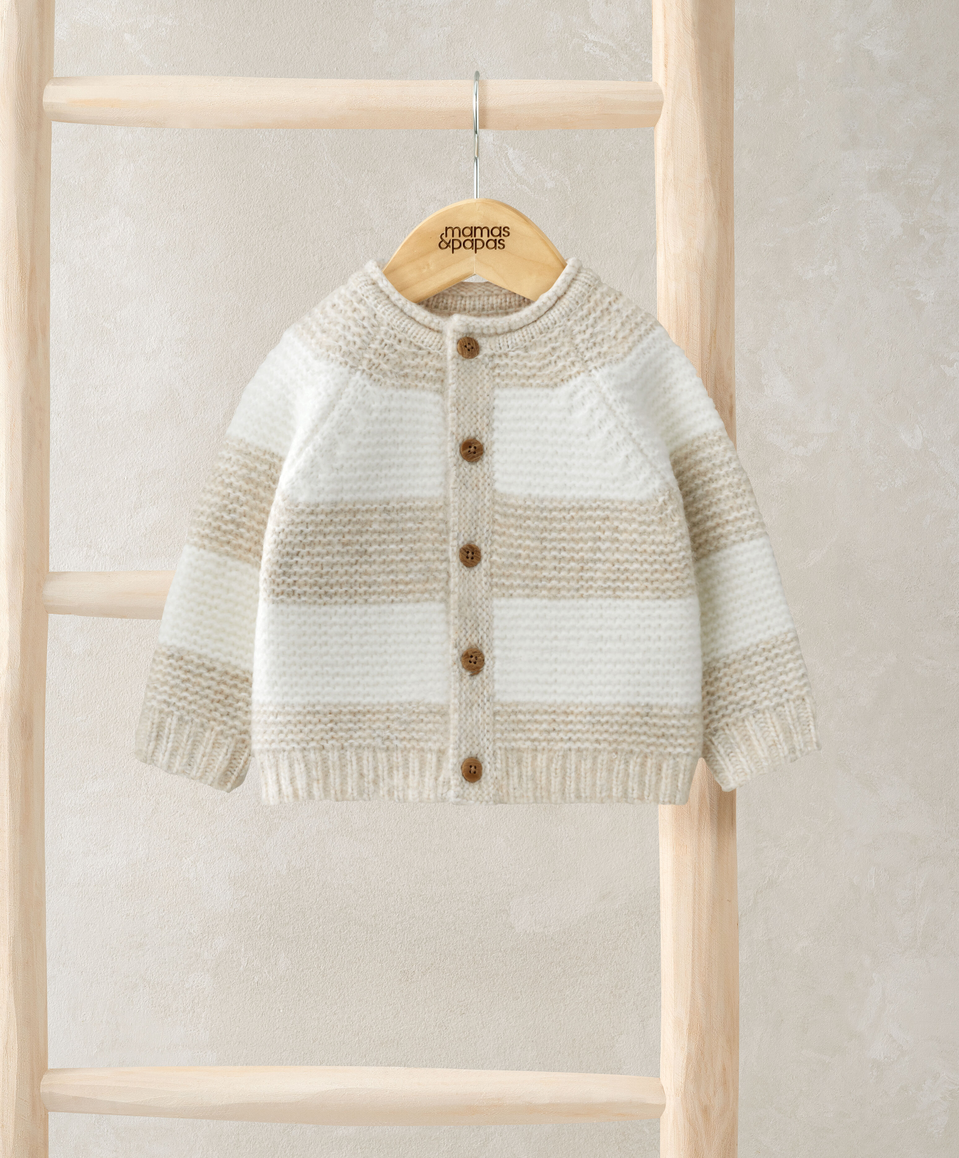 Stripe Cardigan - Cream