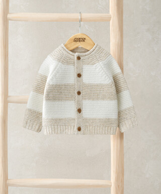 Mamas & Papas Stripe Cardigan - Blue
