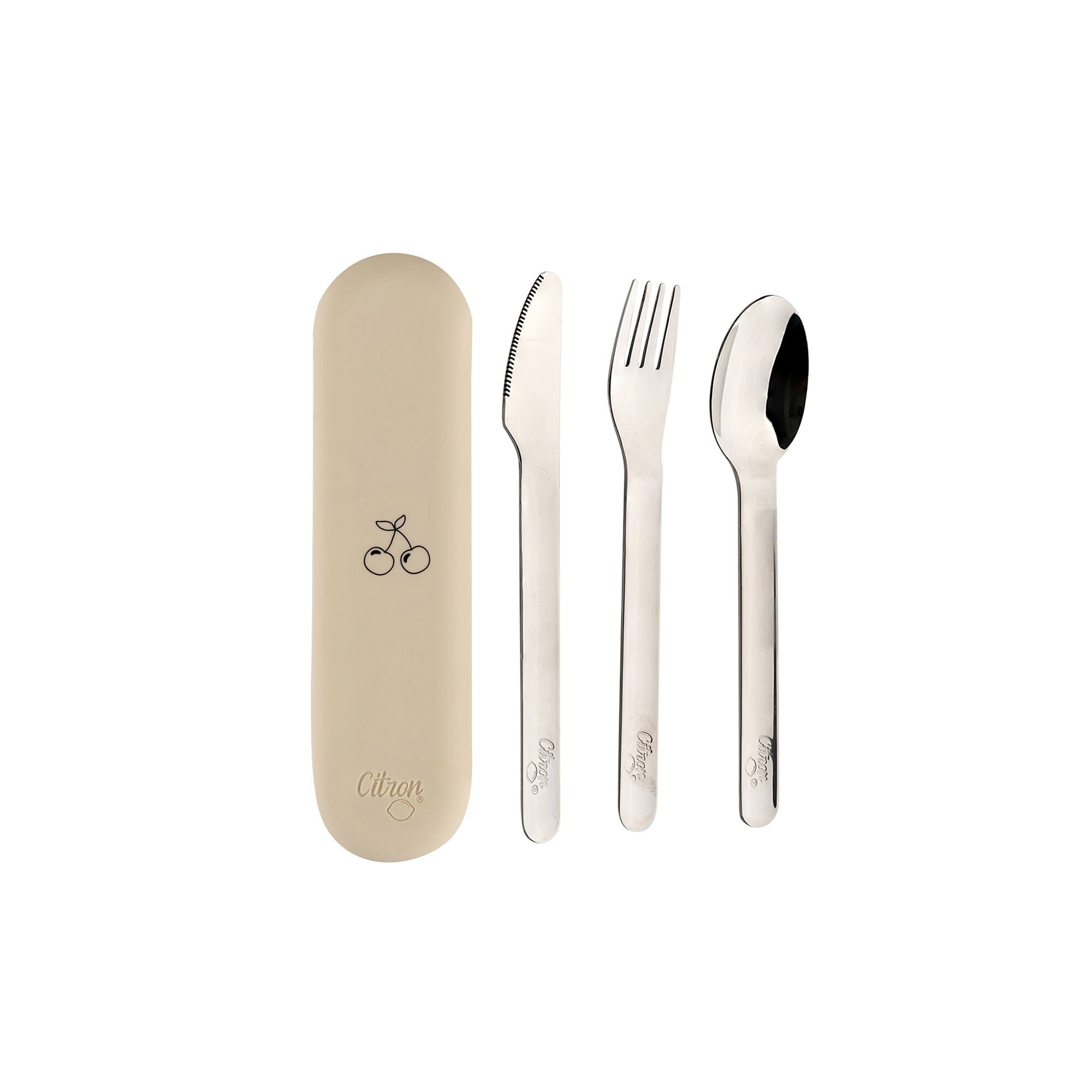 Citron Cutlery Set Cream/Cherry image number 1