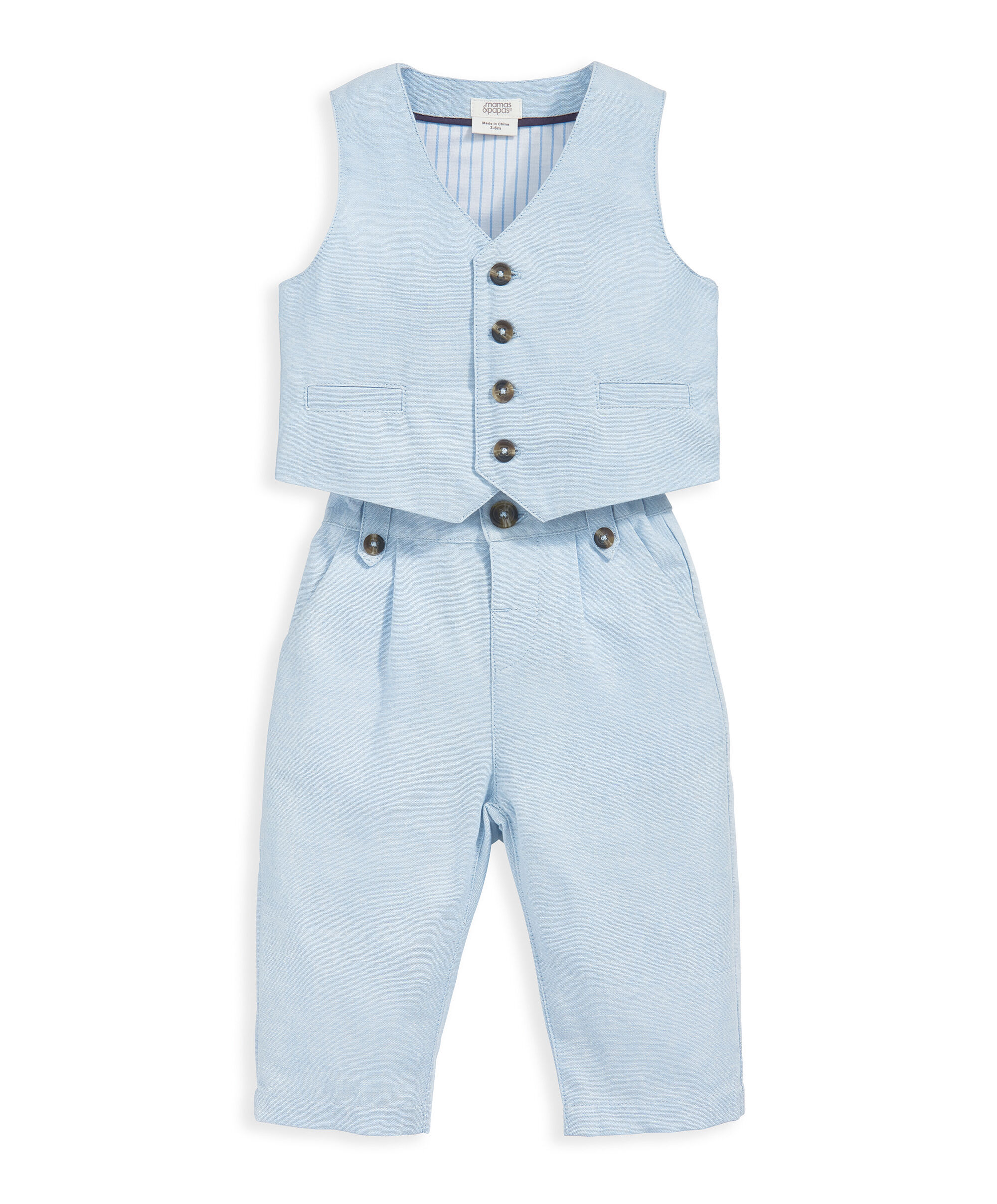 2 Piece Light Blue Suit Set image number 2