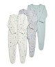 3 Pack Faces Sleepsuits image number 1
