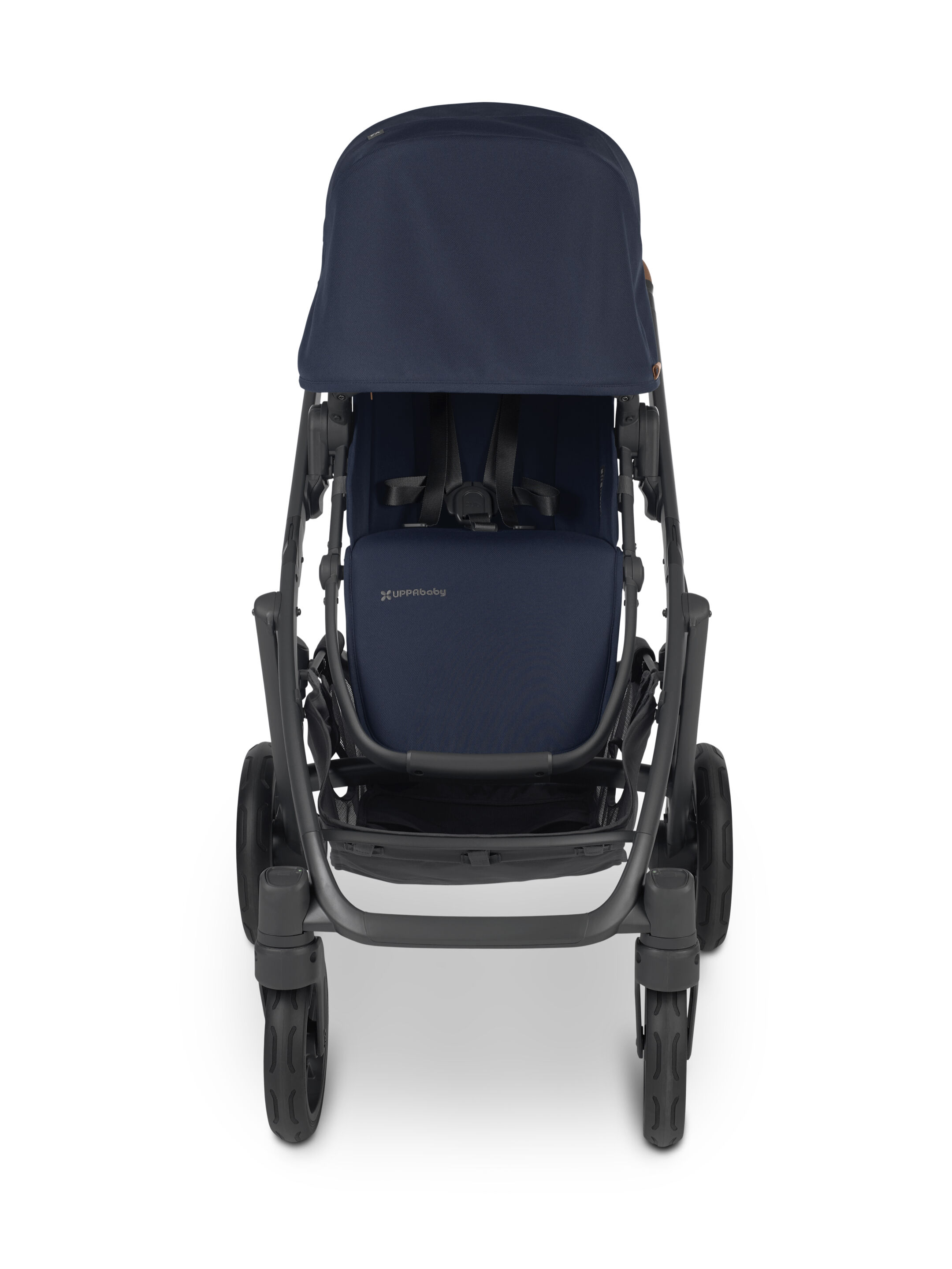 Uppababy - Vista V2 Stroller- Noa (Navy/carbon/saddle leather) image number 4