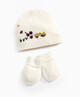Embroidered Hat & Mitts image number 1