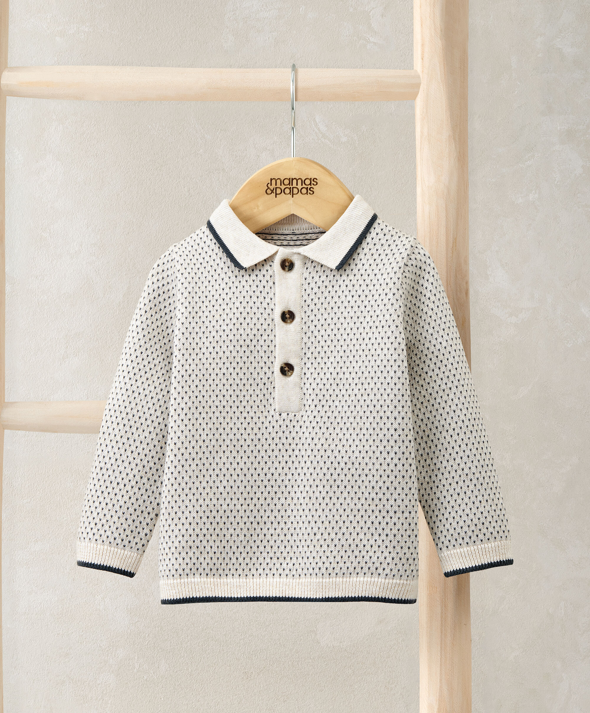 Jacquard Knit Polo image number 1