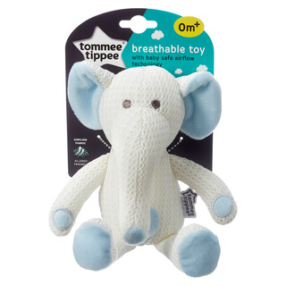 Tommee Tippee Breathable Toy, Eddy The Elephant - Blue
