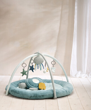 Welcome to the World Under the Sea Playmat - Blue