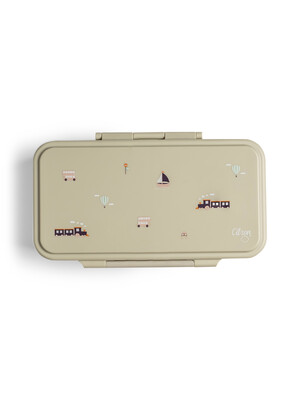 Citron Rectangle Lunchbox Vehicles