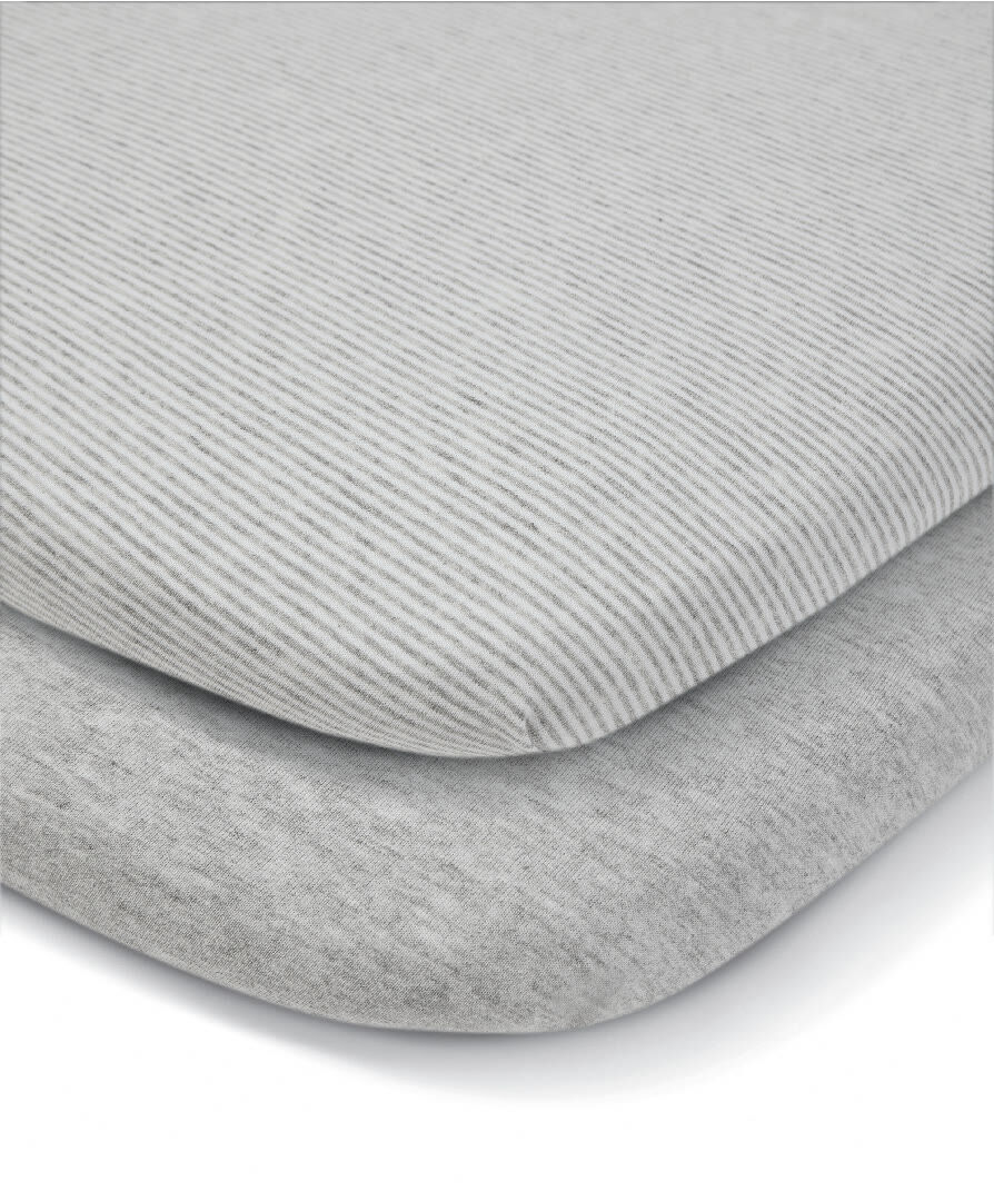 Lua Bedside Crib Sheets (2 Pack) - Stripe image number 2