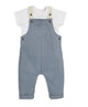 T-Shirt & Dungarees Outfit Set - Blue image number 2