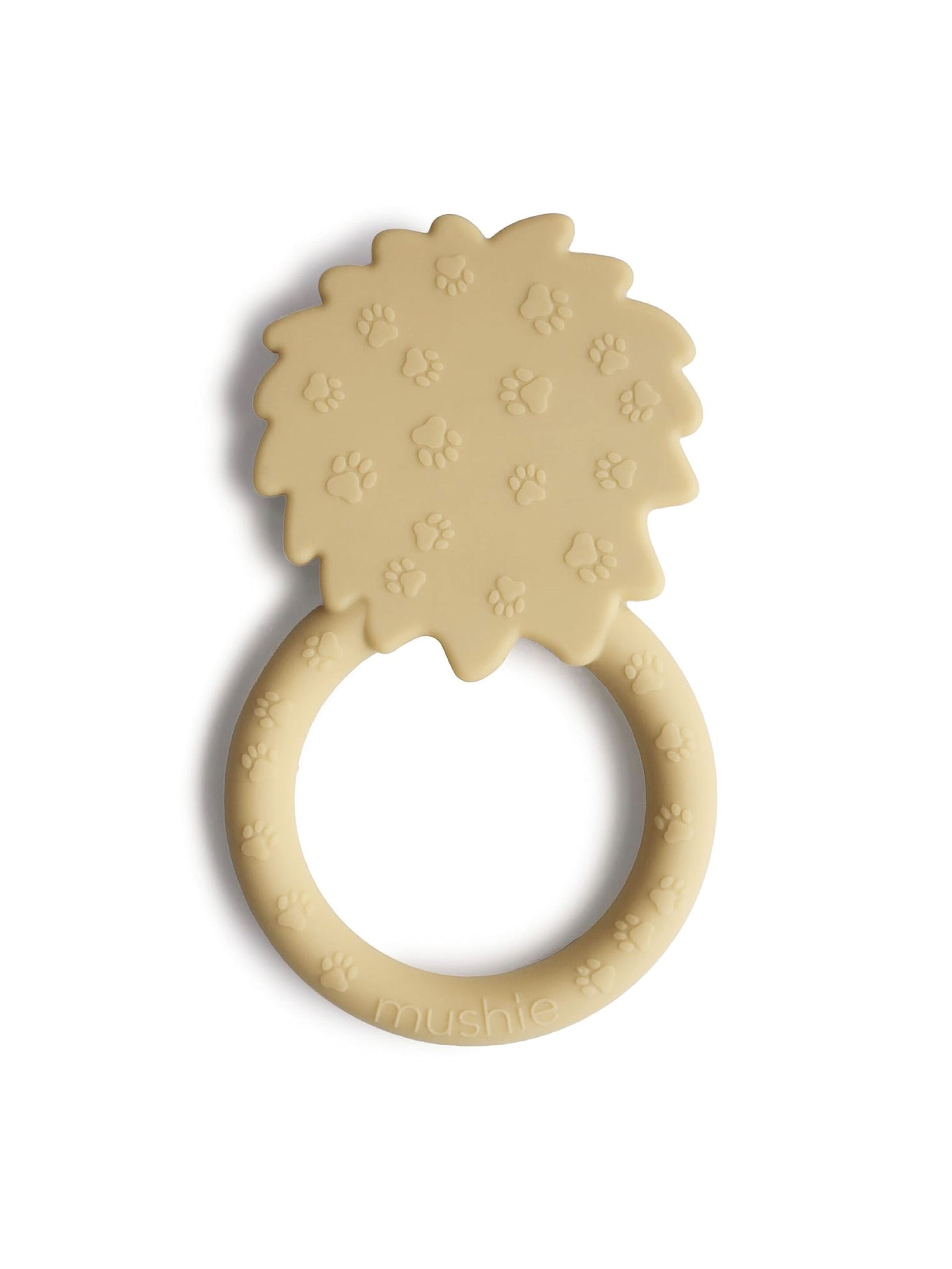 Mushie Teether Lion Soft Yellow image number 2