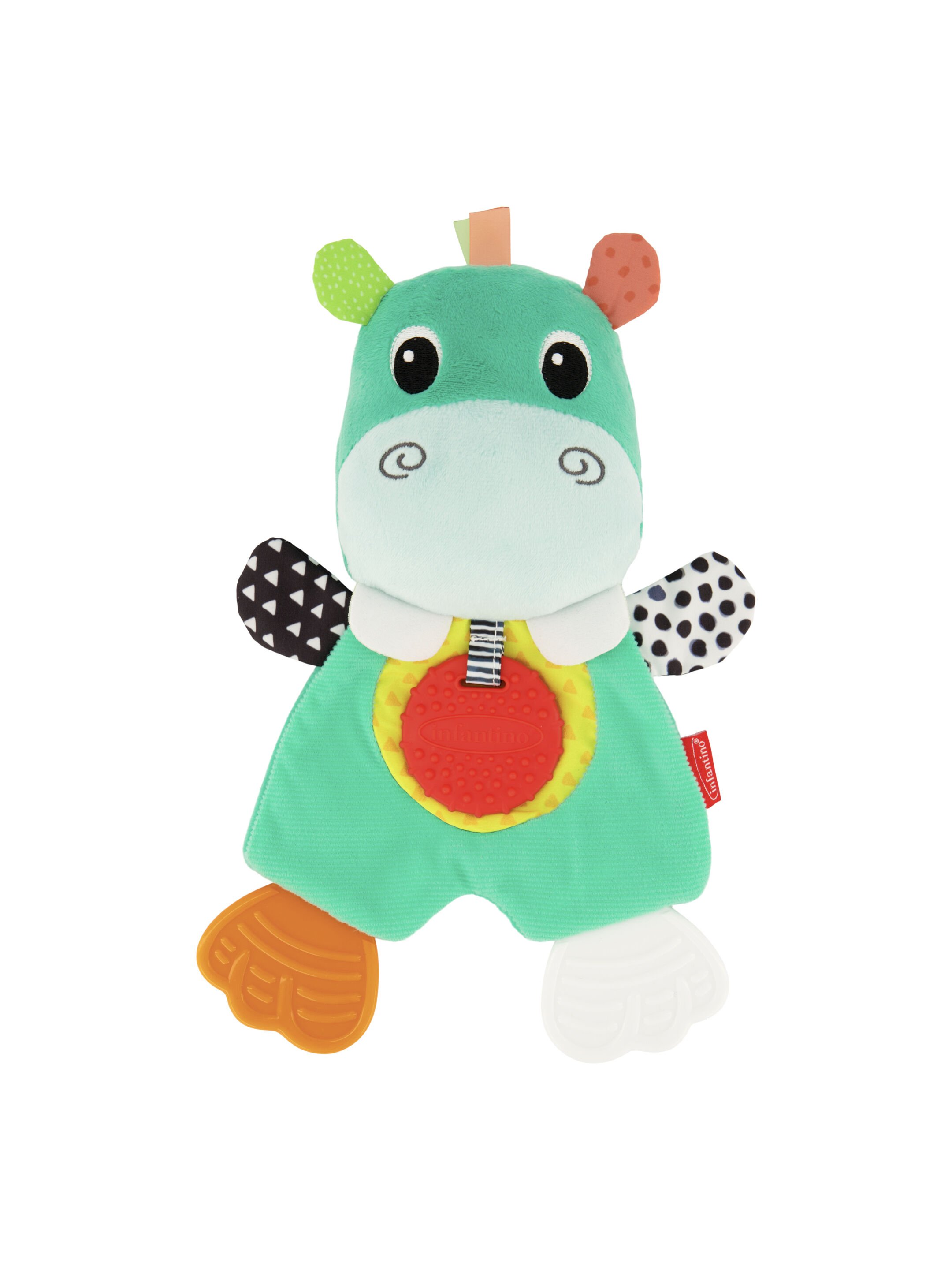 Infantino Cuddly Teether - Hippo image number 2