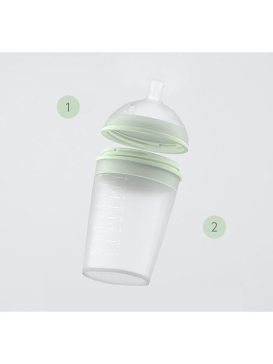 BORRN Silicone BPA Free, Non Toxic Feeding Bottle | 240ml image number 2