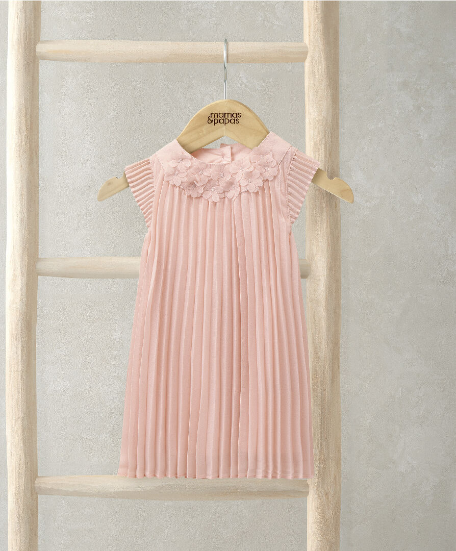 Pink Pleated Dress image number 1