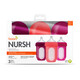 Boon NURSH 8oz Bottle 3pk - Pink Multi image number 1