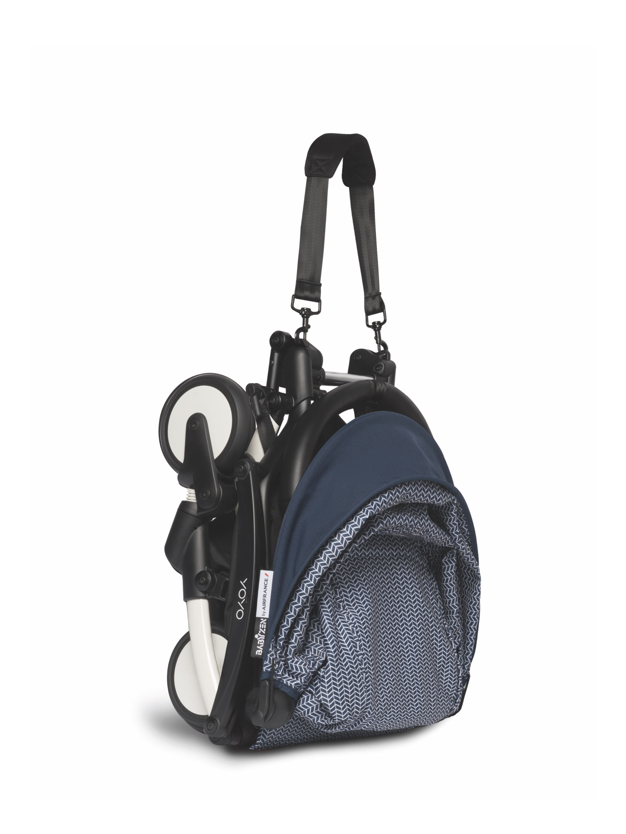 YOYO2 Stroller White Frame with Air France Blue 6+ Color Pack image number 3