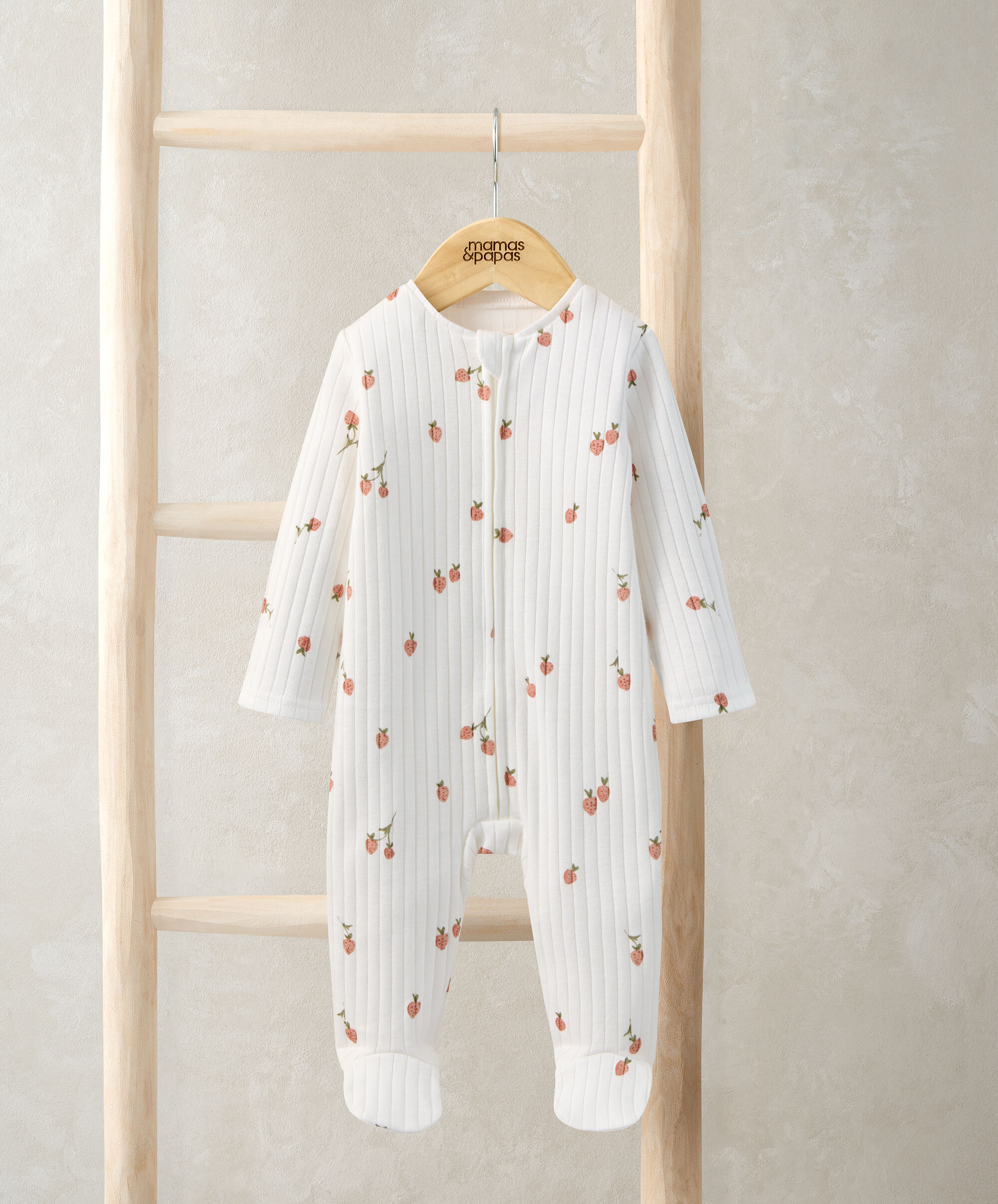 Strawberry Zip Sleepsuit image number 1