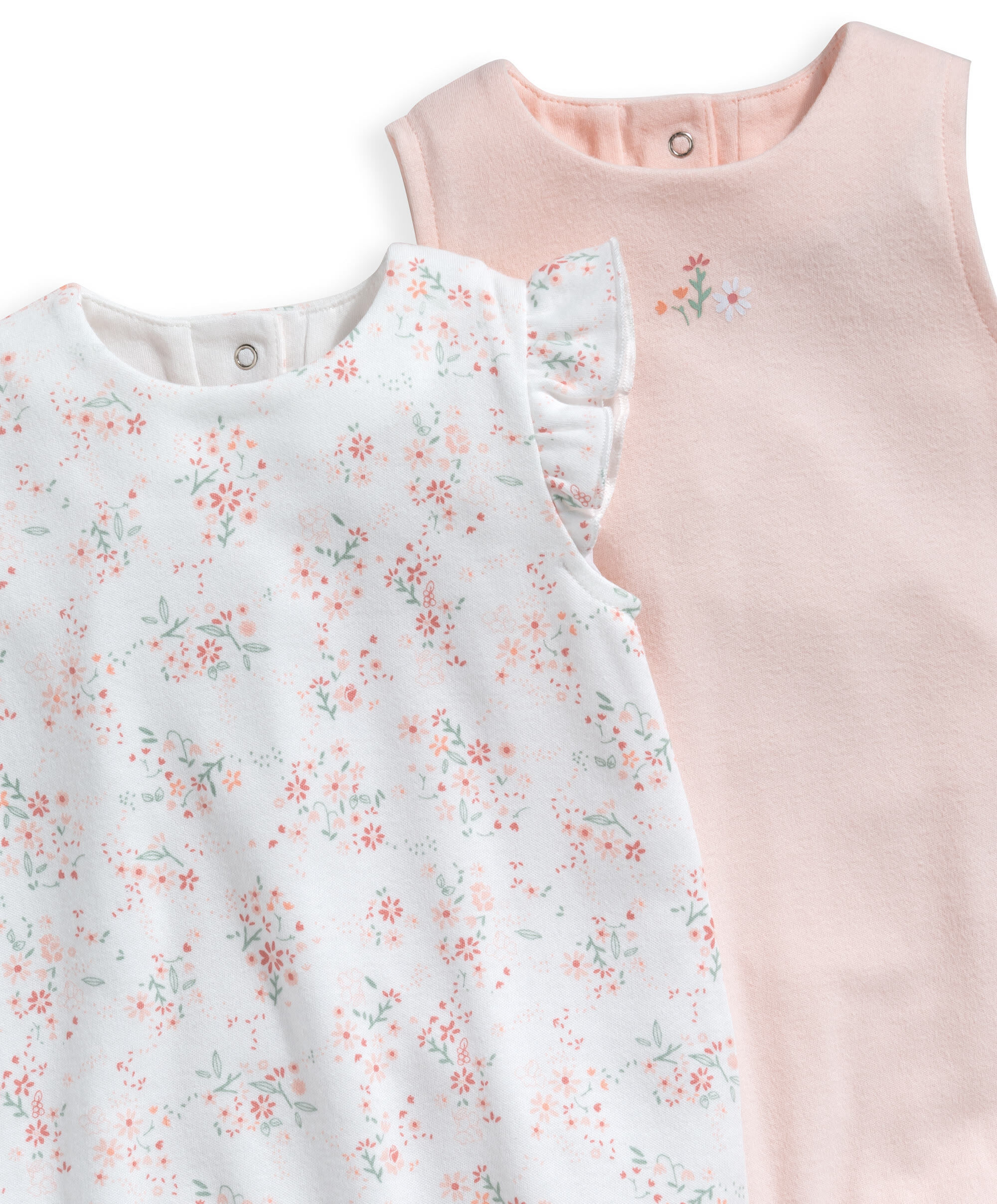 2 Pack Floral Rompers image number 2