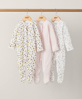 3 pack Subdued Marks Sleepsuits