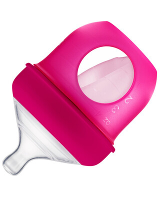 Boon Silicone Bottle 4oz Pink