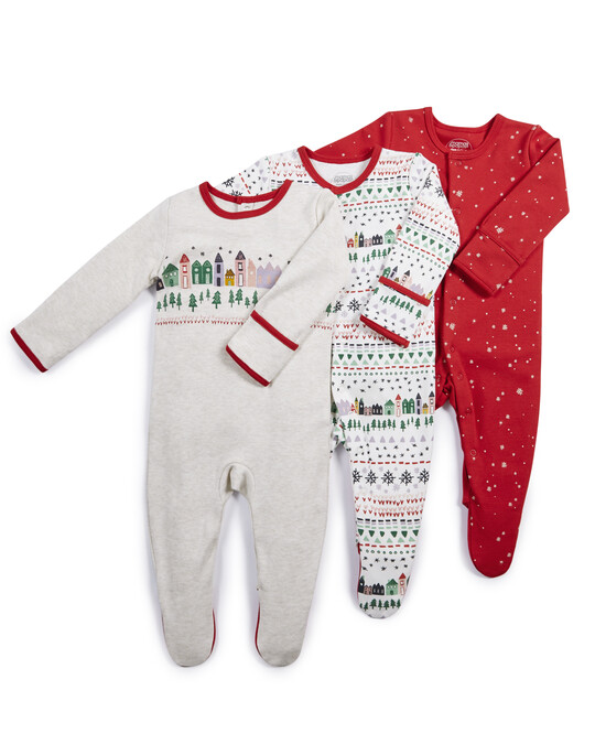 Winter City Sleepsuits - 3 Pack image number 1