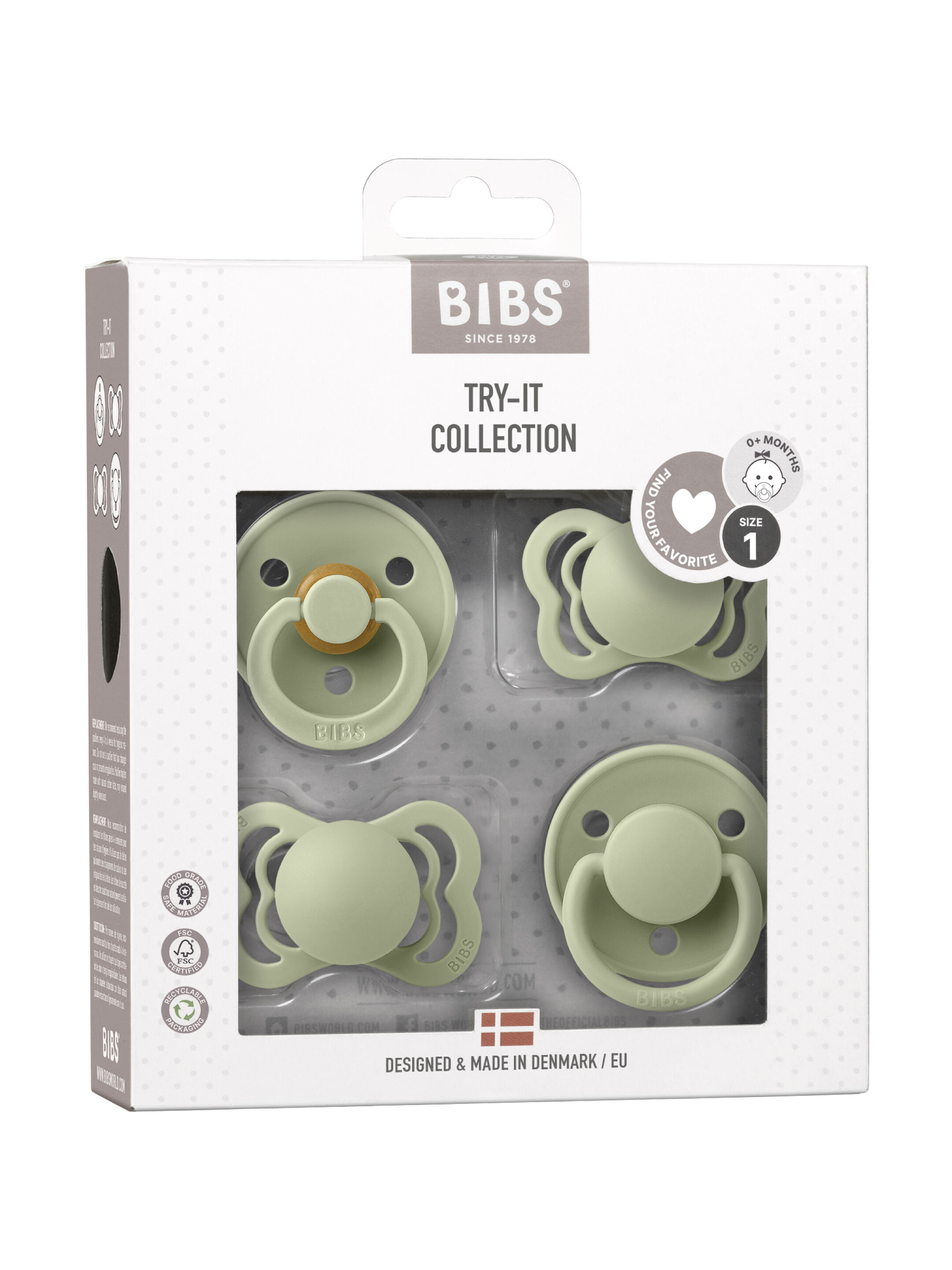 Bibs New Baby Try-It Collection - Sage (0-6 months) image number 3